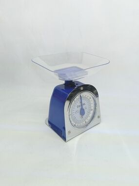 TAYLOR Blue Classic Kitchen Food Scale with Clear Tray Analog 6lb Capacity